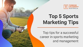 Top 5 tips for Sports Marketing amp Management [upl. by Natala792]