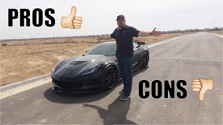 THE C7 CORVETTE Z06 PROS amp CONS [upl. by Annoyk]