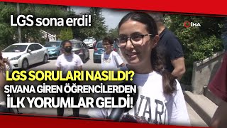 LGSye Giren Öğrenciler Sınav Sorularını Değerlendirdi [upl. by Flinn]