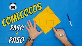 Cómo Hacer un ComeCocos de Papel y Aprender a Multiplicar Jugando Para Niños  Origami Fácil a Pasos [upl. by Ginelle333]