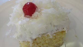 PINA COLADA CAKE  How to make a moist PINA COLADA CAKE Recipe [upl. by Odlaumor]