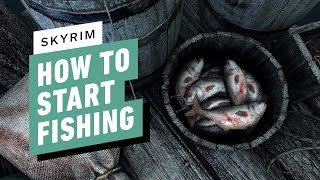 Skyrim How to Start Fishing [upl. by Leizahaj693]