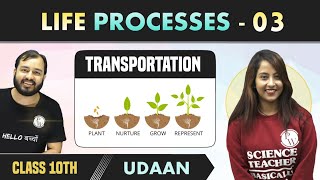 Life Processes 03  Transportation  Class 10  NCERT  Udaan [upl. by Rip378]