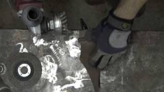 Angle Grinder How To Remove Rust And Old Paint From Metal [upl. by Cy431]