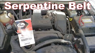 How to Replace A Serpentine Belt Chevy Colorado and GMC Canyon [upl. by Naeruat881]