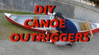 DIY Canoe Outriggerstabilizers Homemade [upl. by Graehme301]