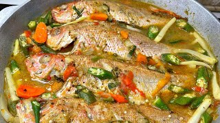 Steamed Fish With OkraJamaican StyleTHE RAINA’S KITCHEN [upl. by Ninos]