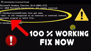 FIX wmic is not recognized as an internal or external command operable program or batch file [upl. by Frasch]