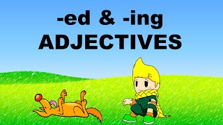 PARTICIPLE ADJECTIVES  ED and ING Adjectives [upl. by Eiramave889]