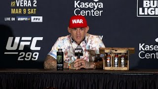 Dustin Poirier PostFight Press Conference  UFC 299 [upl. by Frear621]