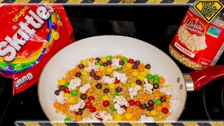 Make Colored Popcorn From Skittles Testing Viral Videos [upl. by Siusan114]