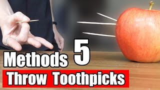 Top 5 Methods How To Shoot Toothpicks With Your Fingers [upl. by Calida]