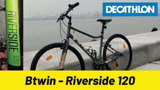 Btwin Riverside 120 hybrid cycle from Decathlon  Best hybrid cycle under 15000   Unboxed [upl. by Ennovehc]