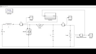 Matlab Simulation of Boost Converter with closed loop controls [upl. by Ainos513]