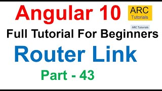 Angular 10 Tutorial 43  RouterLink in Angular  Angular 10 Tutorial For Beginners [upl. by Noivart]