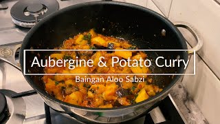 Aubergine And Potato Curry Recipe  Baingan Aloo Sabzi  Vegan Curry [upl. by Derte]