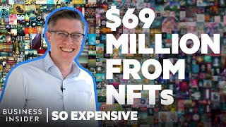 Beeple Explains The Absurdity Of NFTs  So Expensive [upl. by Nairadal]