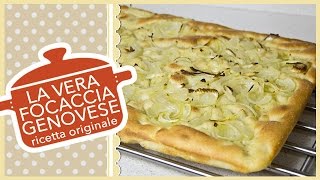 LA VERA FOCACCIA GENOVESE  ricetta originale antica [upl. by Toole]