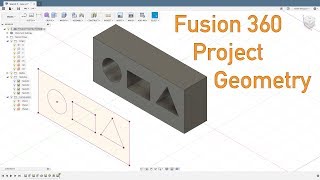 Fusion 360  Project Geometry Options [upl. by Anelrac]