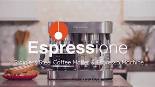 Espressione Stainless Steel Combination Espresso Machine amp 10 Cup Drip Coffee Maker [upl. by Nylecyoj]