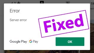 How To Fix Server Error in Google play store [upl. by Bravar170]