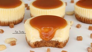 MINI CARAMEL CHEESECAKE RECIPE  So Simple Way To Make The Perfect Cheesecake  Top Tasty Recipes [upl. by Leimaj229]