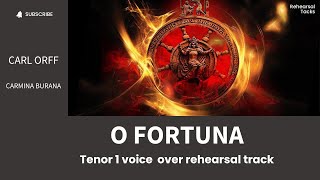 Carl Orff Carmina Burana O fortuna Tenor 1 voice over rehearsal track [upl. by Winslow235]