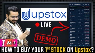 How to Buy You First Stock on Upstox  Step by Step StockMarket for Beginners  Buy Shares Online [upl. by Amilas817]