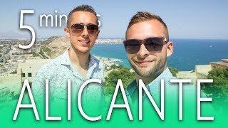 ALICANTE in 5 minutes  BEACH ☀️ guide CITY castle 😎 [upl. by Montford36]