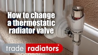 How To Change a Thermostatic Radiator Valve [upl. by Ennahoj85]