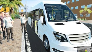 Tourist Bus Simulator  NEW Mercedes Sprinter W906 Shuttle Bus 4K [upl. by Anaidirib]