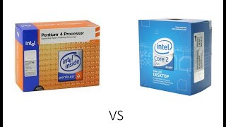 Pentium 4 vs Core 2 Duo [upl. by Vaenfila]