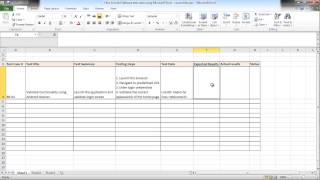 Software testing using excel  How to build test cases [upl. by Au]