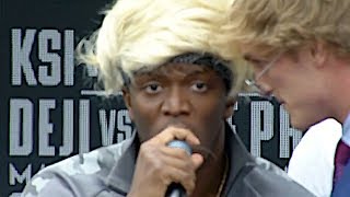 FULL VIDEO KSI VS LOGAN PAUL PRESS CONFERENCE insanity [upl. by Aleciram]