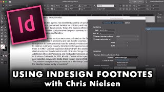 Working with FOOTNOTES for Text Frames in InDesign [upl. by Irby]