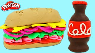 How to Make A Play Doh Sandwich And Cola Bottle [upl. by Pliske13]