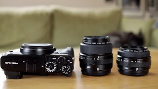 Fujifilm GF 50mm F35 vs 63mm F28 [upl. by Derrick]