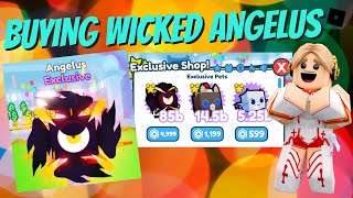 Buying New Pet WICKED ANGELUS and SOCK CAT in Pet Simulator X  Roblox [upl. by Aubree]