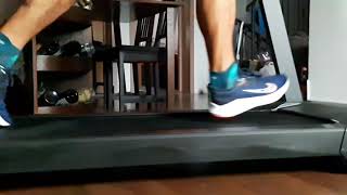 Domyos RUN100 slomo treadmill run [upl. by Aineg]