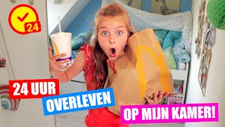 24 UUR OVERLEVEN in MIJN KAMER Skeeleren Discofeestje en meer ♥DeZoeteZusjes♥ [upl. by Rasec]