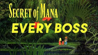 Secret of Mana  All Bosses [upl. by Eirallam565]