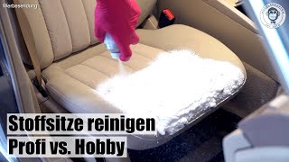 Stoffsitze reinigen I 2 Methoden I Hobby vs Profi I AUTOLACKAFFEN [upl. by Atnaloj911]