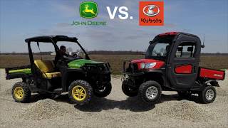 John Deere XUV835m vs Kubota RTV X1100C [upl. by Yenalem120]