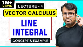 Vector Calculus  Line Integrals of Vector Field  Example amp Solution [upl. by Della]