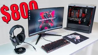 800 FULL PC Gaming Setup Guide With Upgrade Options [upl. by Pettit]