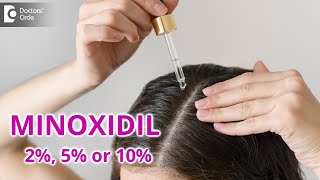 Should I use 2 5 or 10  Minoxidil solution  Dr Deepak P Devakar  Doctors Circle [upl. by Zinck]