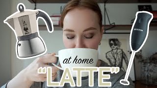 HOW TO MAKE A quotLATTEquot AT HOME moka pot  frother [upl. by Aivul824]