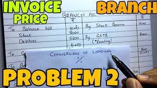 Branch Account  Problem 2  By Saheb Academy [upl. by Lynna963]