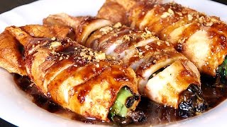 Stuffed Squid Tubes Recipe  Tasty Sea Food [upl. by Mauro]