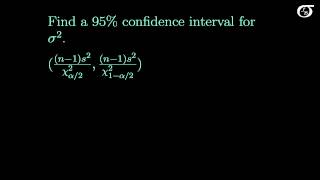 Confidence Intervals for One Population Variance [upl. by Tterrej]